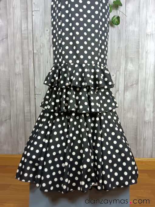 Traje de flamenca negro canastero
