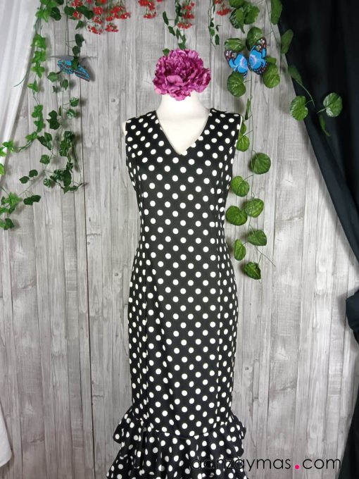 Traje de flamenca negro canastero