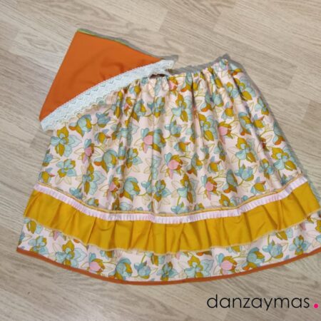 Zagalejo de niña rosa mostaza