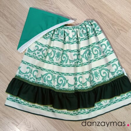 Zagalejo de niña ondas verdes