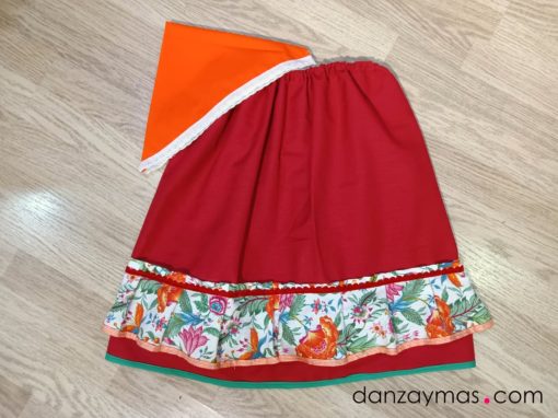 Zagalejo rojo niña