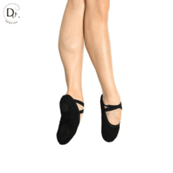 Zapatillas ballet negra elástica