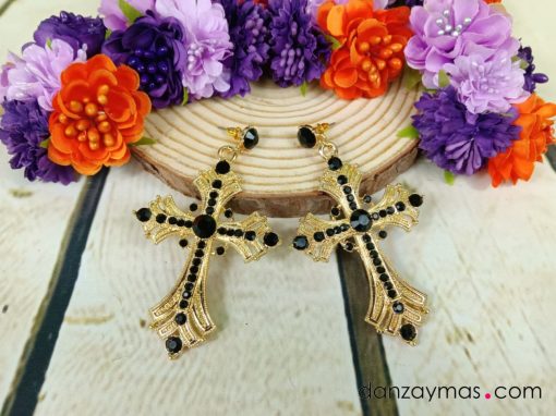 Pendientes de flamenca cruz