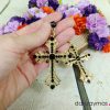 Pendientes de flamenca cruz