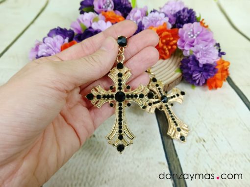 Pendientes de flamenca cruz