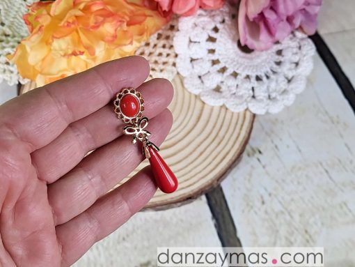 Pendientes calabaza dorados