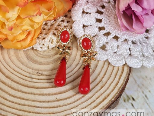 Pendientes calabaza dorados