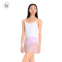 Falda ballet lila gasa
