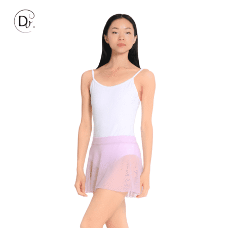 Falda ballet lila gasa