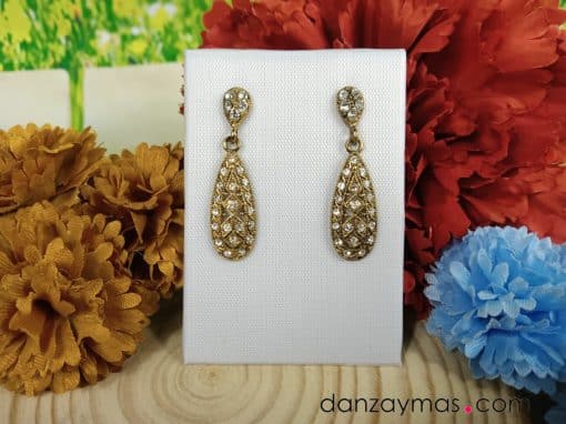 Pendientes traje regional con brillos