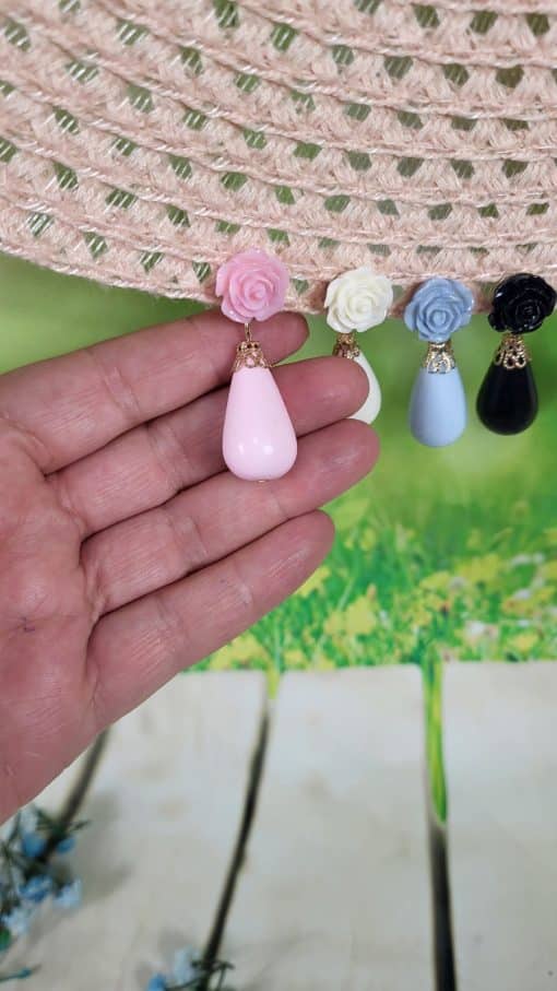 Pendientes gota flamenca