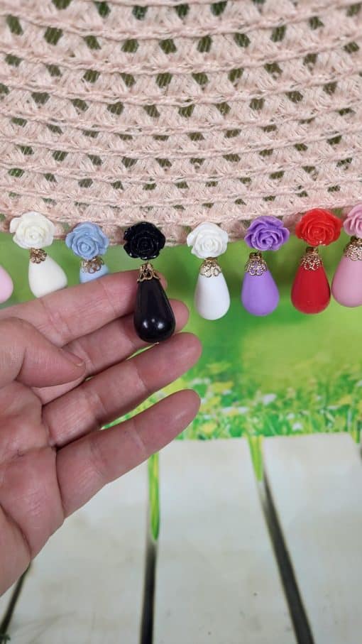 Pendientes gota flamenca