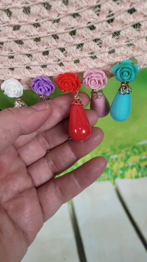 Pendientes gota flamenca