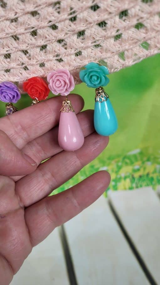 Pendientes gota flamenca