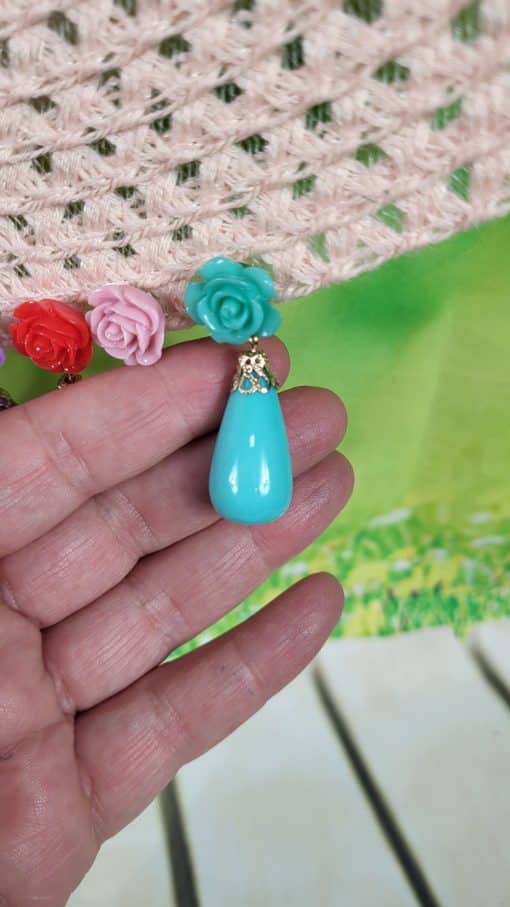 Pendientes gota flamenca