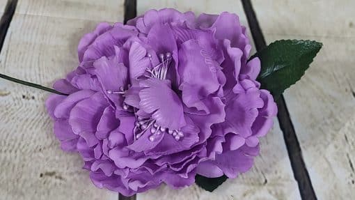 Flores de flamenca para el pelo con pistilo