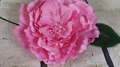 Flores de flamenca para el pelo con pistilo