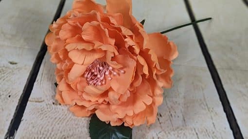 Flores de flamenca para el pelo con pistilo