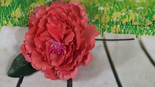 Flores de flamenca para el pelo con pistilo