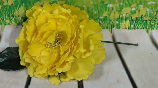 Flores de flamenca para el pelo con pistilo