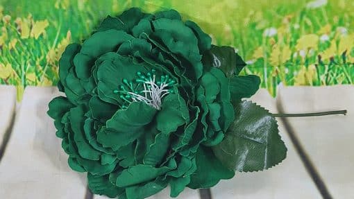 Flores de flamenca para el pelo con pistilo