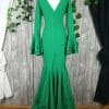 Traje de flamenca verde elástico