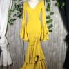 Traje de flamenca amarillo 