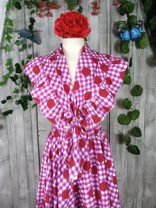 Falda y piquillo a juego flamenca