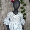 Traje de flamenca niña azul