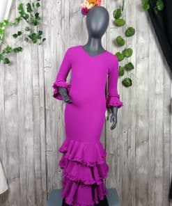 Traje de flamenca para niña largo
