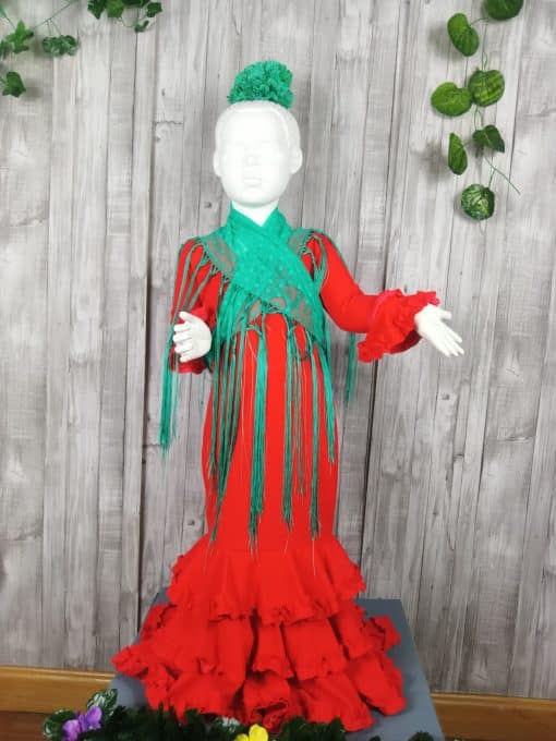 Traje de flamenca niña