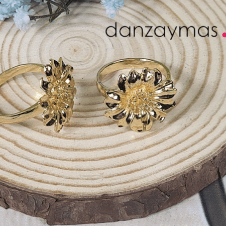 Anillo para mantón flor