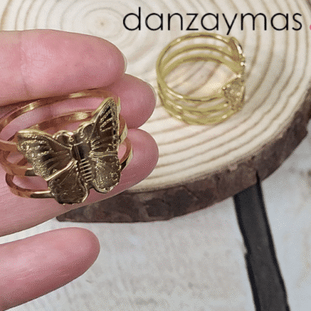 Anillo para mantones mariposa