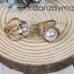 Anillo de mantón con perla