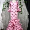 Traje de flamenca rosa