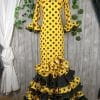 Traje de flamenca amarillo