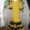 Traje de flamenca amarillo