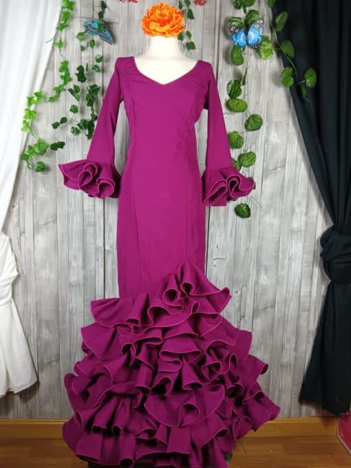 Traje de flamenca buganvilia