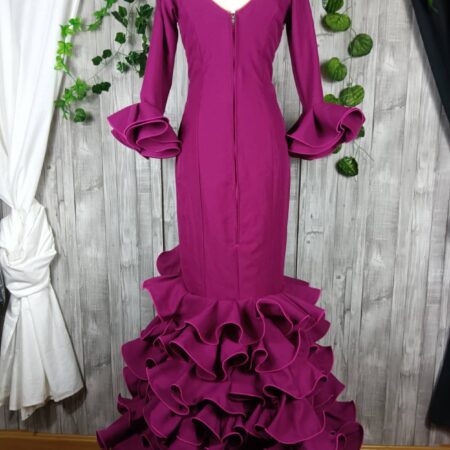 Traje de flamenca buganvilia