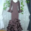 Traje de flamenca marrón chocolate