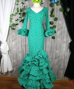Traje de flamenca verde