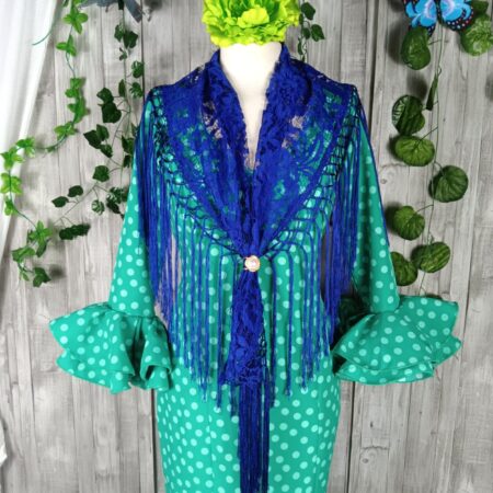 Traje de flamenca verde