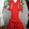 Traje de flamenca rojo
