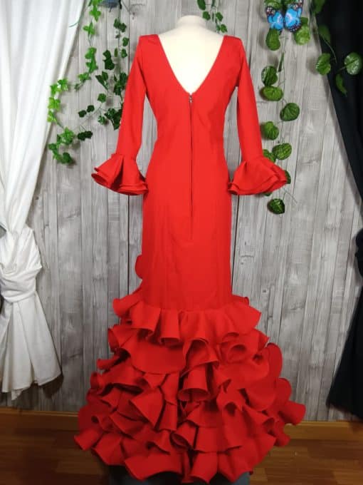 Traje de flamenca rojo