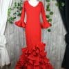 Traje de flamenca rojo