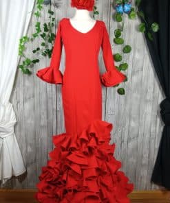 Traje de flamenca rojo