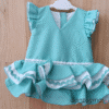 Traje de flamenca para niña en color verde