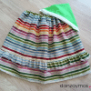 Zagalejo de niña de listas multicolor