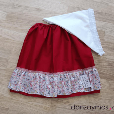 Zagalejo para niña con flores