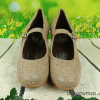 Zapatos de flamenca beige